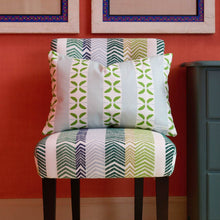 Load image into Gallery viewer, Petal Stripe Light Blue Decorative Pillow 14x20"
