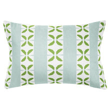 Load image into Gallery viewer, Petal Stripe Light Blue Decorative Pillow 14x20"
