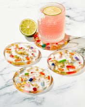 Load image into Gallery viewer, Pill Coaster - Gold Specks
