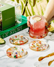Load image into Gallery viewer, Pill Coaster - Gold Specks
