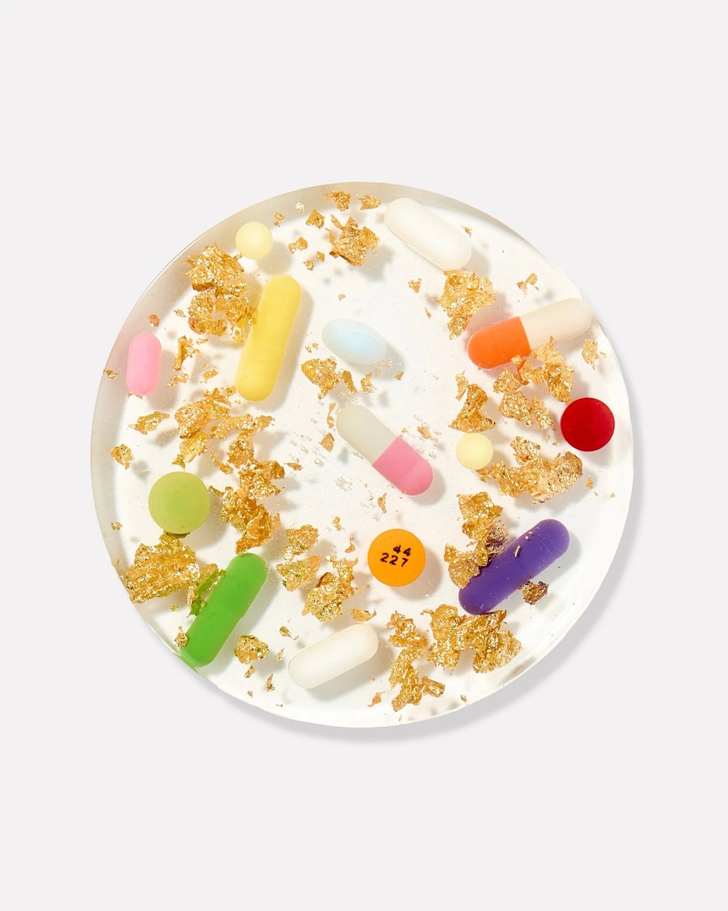 Pill Coaster - Gold Specks