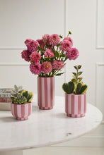 Load image into Gallery viewer, Pink Striped Compote Bowl/Pot
