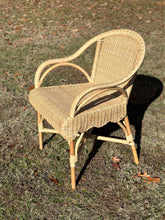 Load image into Gallery viewer, Rattan Scalloped Armchair - IN STOCK AND SHIPPING!
