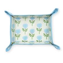 Load image into Gallery viewer, Marigold Ticking Stripe Blue Snap Tray

