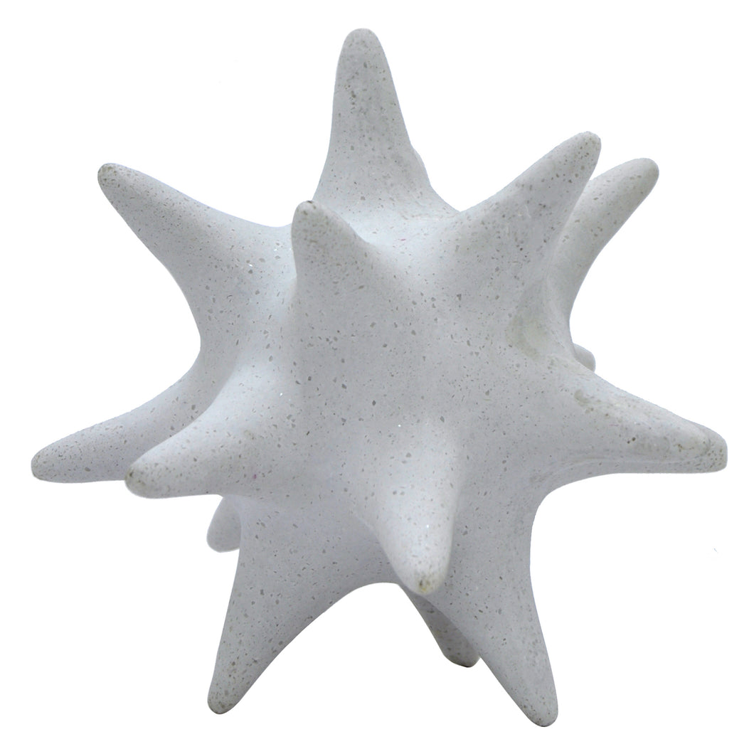 Urchin - White Spiked Orb Decor