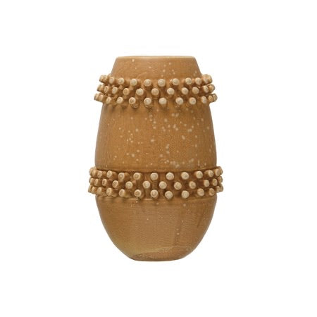 Stoneware Raised Dots Vase