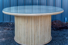 Load image into Gallery viewer, Tasmania Round Dining Table w/Glass Top
