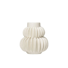 Load image into Gallery viewer, Handmade Pleated Stoneware Vase
